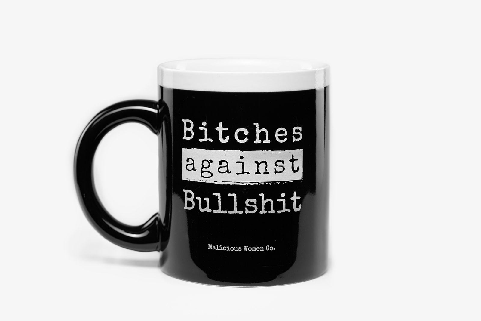 B*tches Against Bullsh*t 10oz Coffee/ Tea Mug Housewares Malicious Women Candle Co 