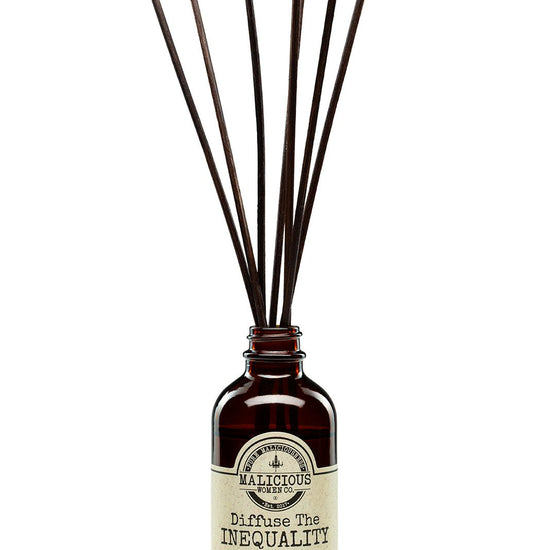 Diffuse It! 4 oz Reed Diffuser -Gift Boxed Reed Diffuser Malicious Women Co. Diffuse The Inequality ( Citrus & Sage) 