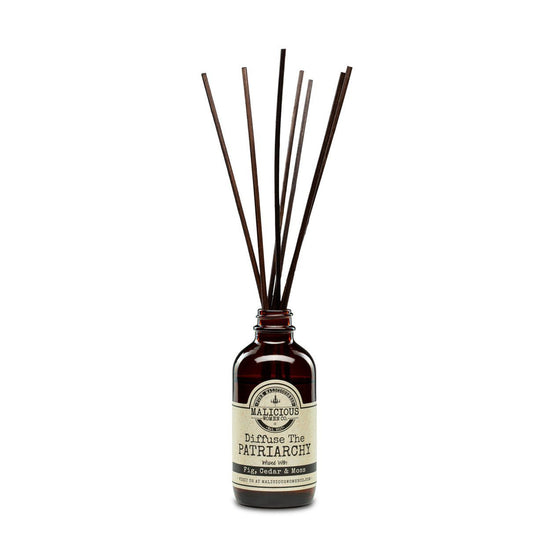 Diffuse It! 4 oz Reed Diffuser -Gift Boxed Reed Diffuser Malicious Women Co. Diffuse The Patriarchy (Fig Cedar & Moss) 