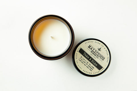 DD-214 Infused with "An Identity Crisis" Scent: Take A Hike Candles Malicious Women Candle Co. 