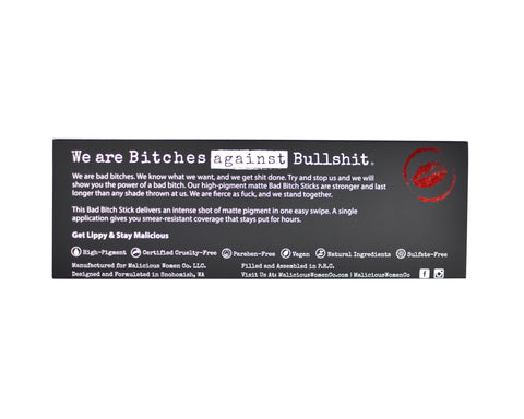 Bitches Against Bullshit - Malicious Matte Liquid Lipstick - Bitch Mode! (Medium Nude) Makeup Malicious Women Candle Co. 