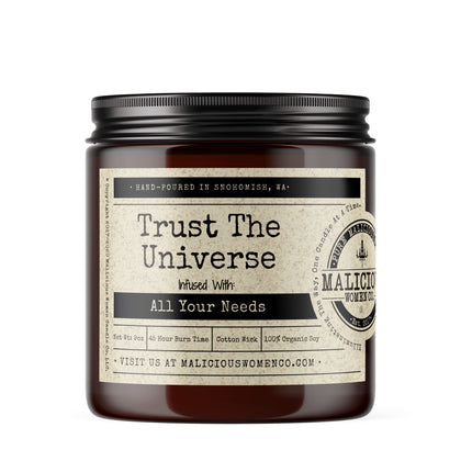 Trust The Universe - Malicious Women Co 9oz Soy Candle – Malicious ...