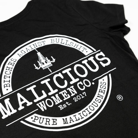 Pure Maliciousness Crew Neck T-Shirt Apparel Malicious Women Candle Co. 