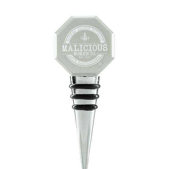Bitches Against Bullshit Wine Stopper - Crystal- Engraved Housewares Malicious Women Co. 