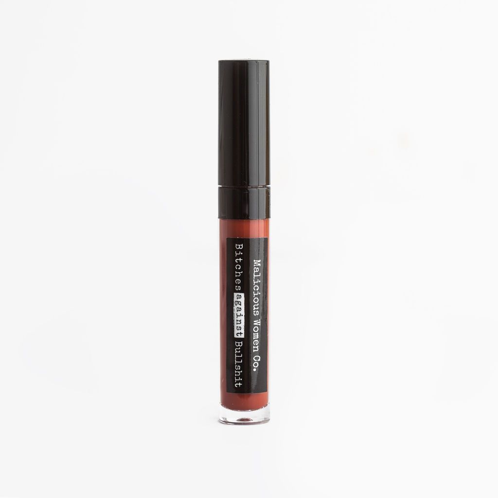 Bitches Against Bullshit - Malicious Matte Liquid Lipstick - Bad Bitch! (Brick Red) Makeup Malicious Women Candle Co. 