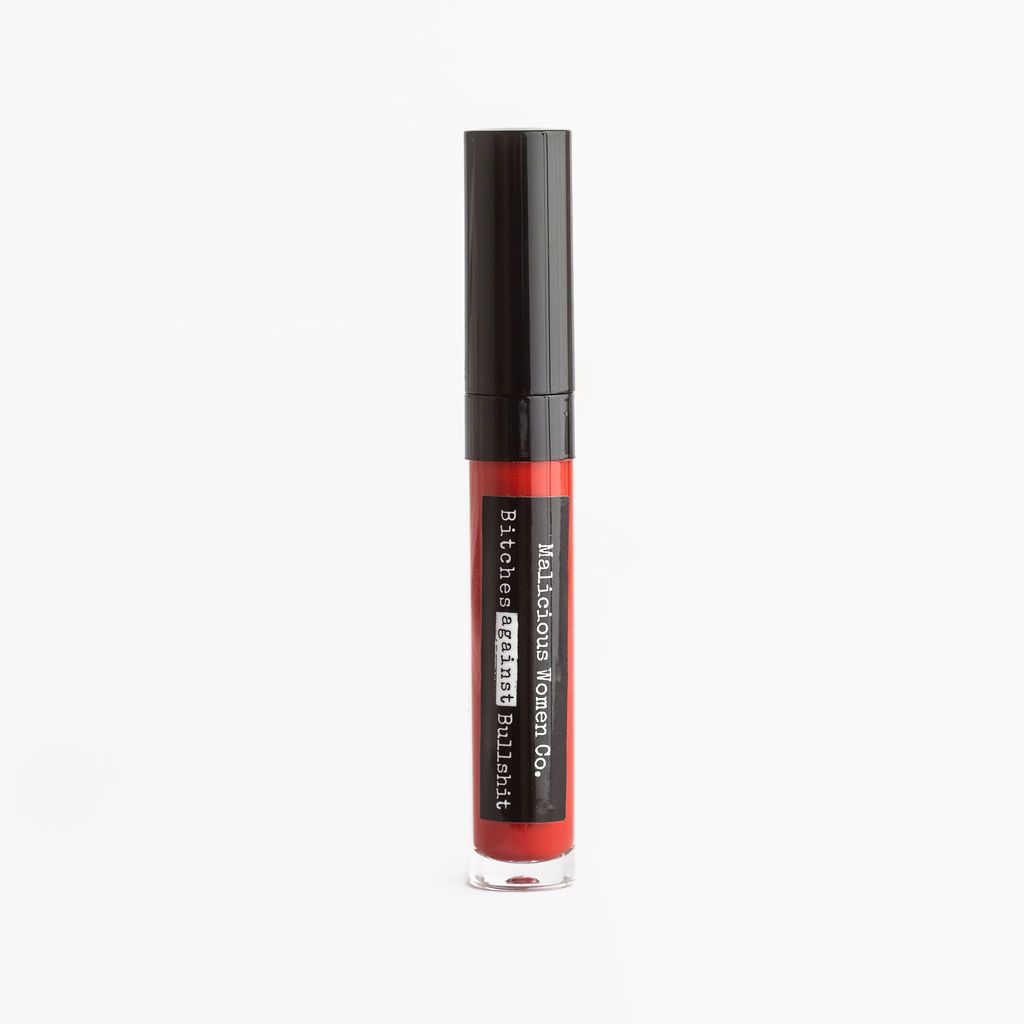 Bitches Against Bullshit - Malicious Matte Liquid Lipstick - Boss Bitch! (True Red) Makeup Malicious Women Candle Co. 