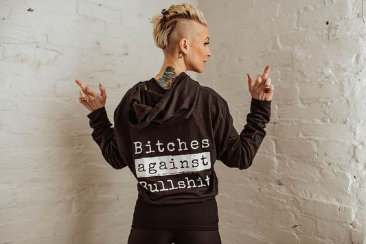 Bitches Against Bullshit Malicious Long-Sleeved T-Shirt Hoodie Apparel Malicious Women Candle Co. 