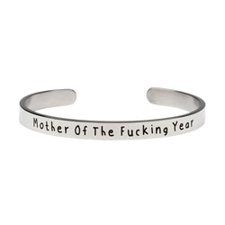 Mother Of The Fucking Year - Bangle Bracelet Jewelry Malicious Women Candle Co. 