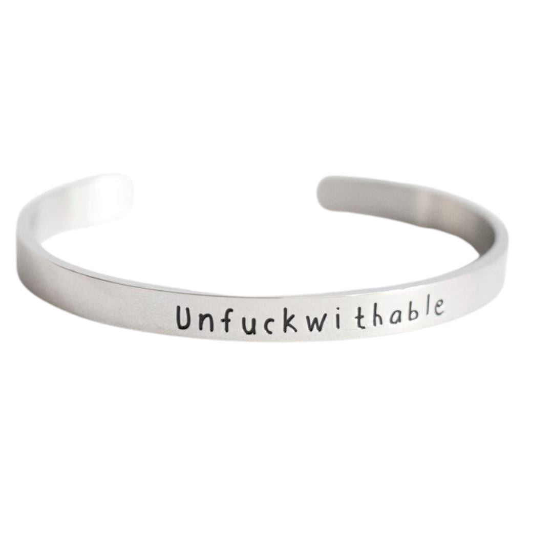 Unfuckwithable - Bangle Bracelet - Malicious Women Co. -Jewelry